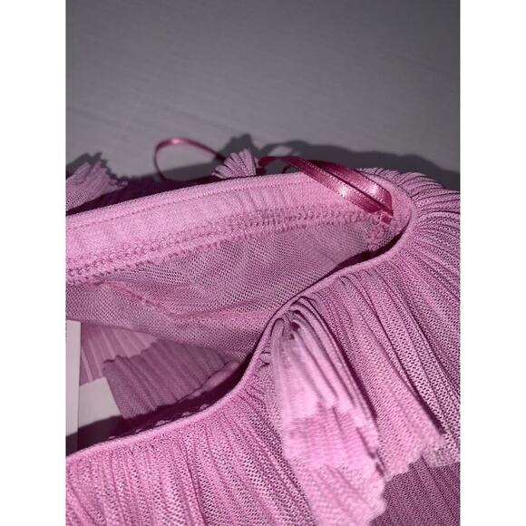 Zara Pink Ruffled Tube Top - Size Small - Picture 10 of 10